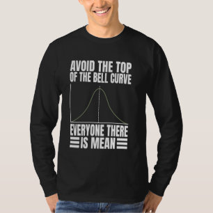 Camiseta Evite o topo da curva de células, todos que estão