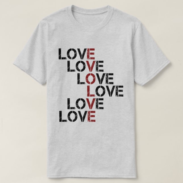 Camiseta Evolua no amor (Frente do Design)