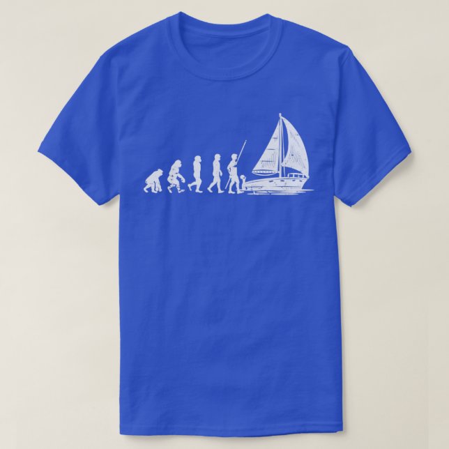 Camiseta Evolução à vela (Frente do Design)