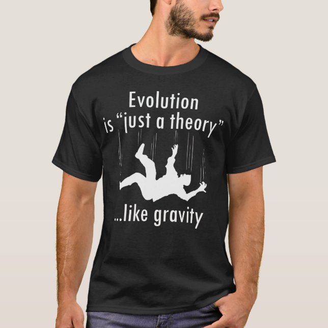 Camiseta Evolução apenas uma teoria (Frente)