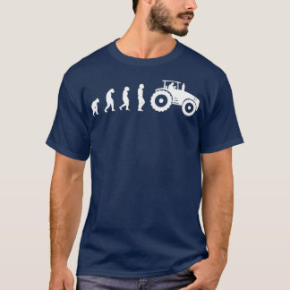Camiseta Evolução da Agricultura do Farmer Funny Trator