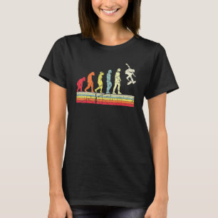 Camiseta Evolução Da Árvore De Skates Do Skateboard