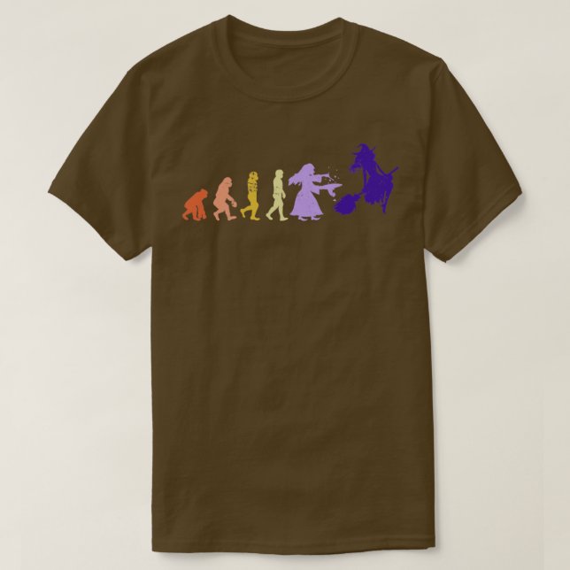 Camiseta Evolução Da Bruxa (Frente do Design)