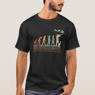 Camiseta Evolução Da Caça Pato Estilo Retroativo Present
