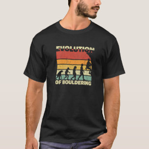 Camiseta Evolução Da Caldeira De Bouldering Rock Climber
