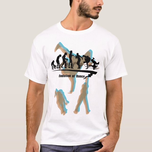 Camiseta Evolução da dança (Frente)