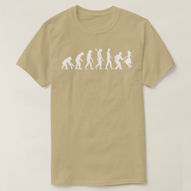 Camiseta Evolução da dança do balanço  (Frente do Design)