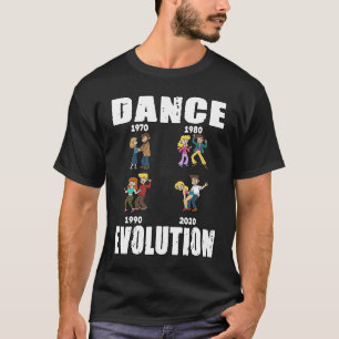 Camiseta Evolução da dança para um bailarino