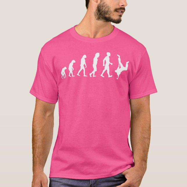 Camiseta Evolução Da Dança T S De Quebra De Hip Engraçado D (Frente)