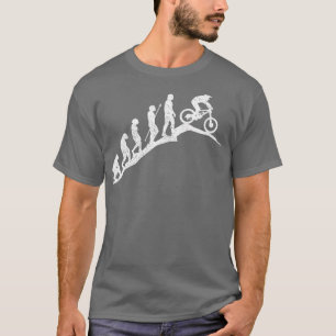 Camiseta Evolução da Descida de bicicleta de montanha MB Bi