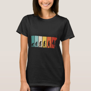 Camiseta Evolução da Escalada Retro Escalar Frio Escalador