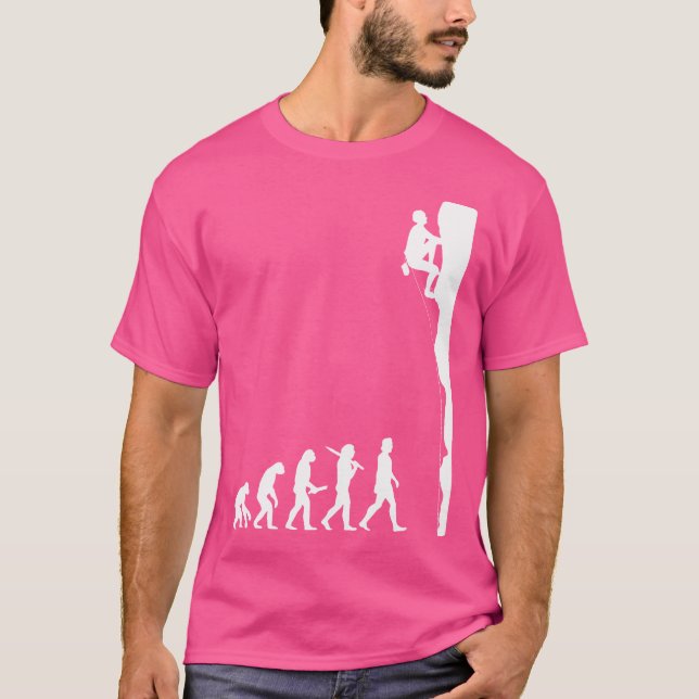 Camiseta Evolução Da Humanidade Escalada Esportiva Escalada (Frente)