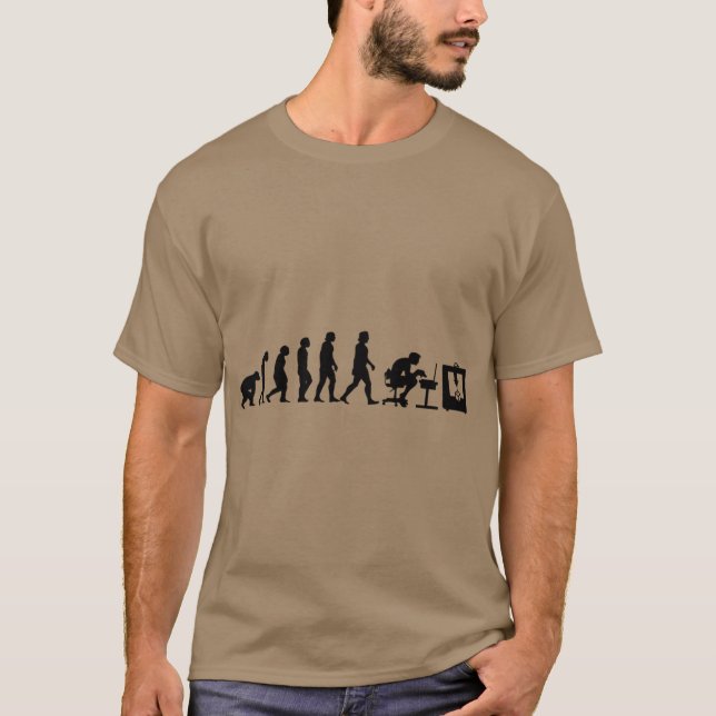 Camiseta evolução da impressora 3D hob de impressão (Frente)