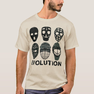 Camiseta Evolução da máscara do Goalie do hóquei