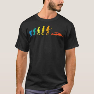Camiseta Evolução Da Nadação Retroativa Para Nadadores Verã