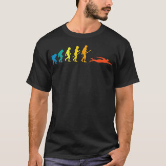 Camiseta Evolução Da Nadação Retroativa Para Nadadores Verã