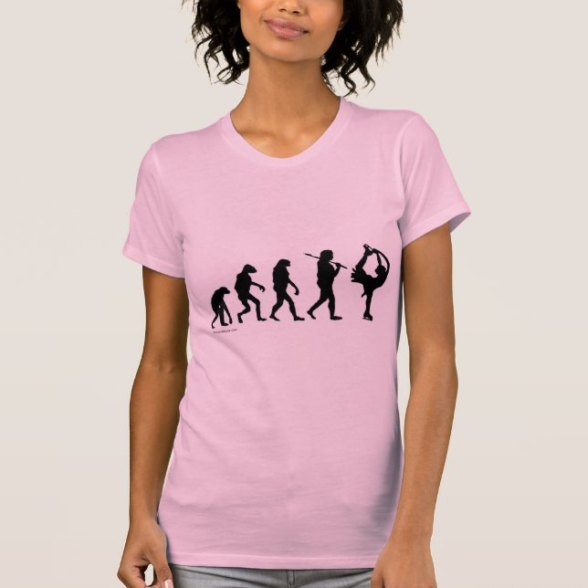 Camiseta evolução da patinação na figura (Frente)