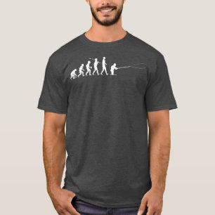 Camiseta Evolução da pesca de moscas
