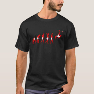 Camiseta Evolução da Seleção Suíça de Futebol Suíça Schweiz