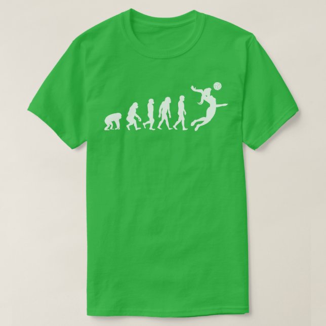 Camiseta Evolução de Garota de Voleibol (Frente do Design)