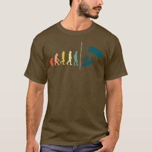 Camiseta Evolução de Kiteboarder Água Presente para Esporte