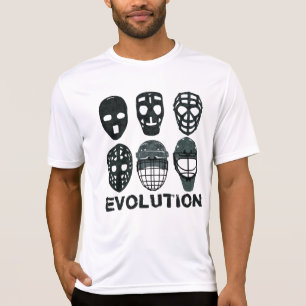 Camiseta Evolução de Máscara de Hockey Goalie