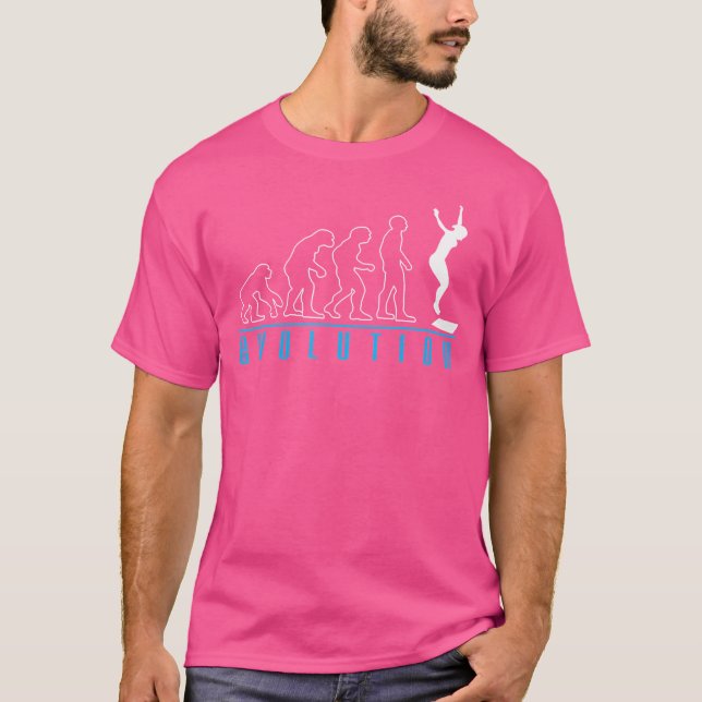 Camiseta Evolução de mergulho de borda (Frente)