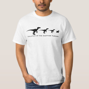Camiseta Evolução de Terrier escocês