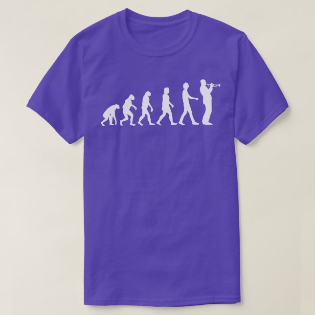 Camiseta Evolução de Trompete (Frente do Design)