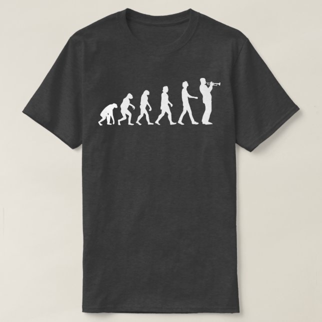 Camiseta Evolução de Trompete (Frente do Design)