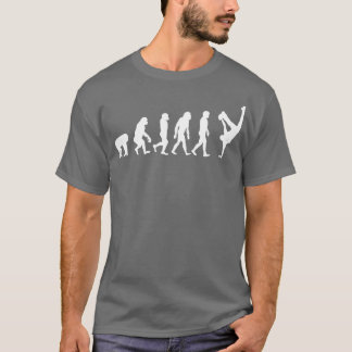 Camiseta Evolução de um bailarino sofisticado Dança Engraça