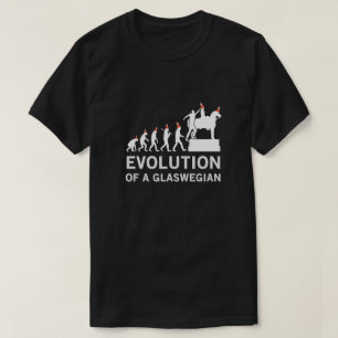 Camiseta Evolução de um Tshirt de Glaswegian (Glasgow)