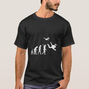 Camiseta Evolução Divertida de Skydiving
