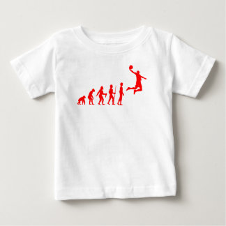 Camiseta Evolução Divertida do Humano para o Basquetebolist