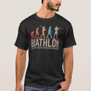 Camiseta Evolução do alvo de Biatlo disparando sobre a pele