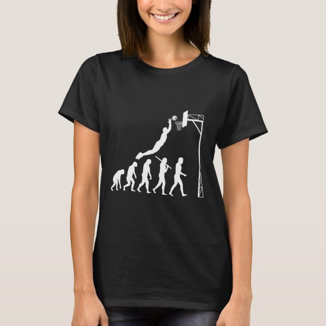 Camiseta Evolução do basquete (Frente)