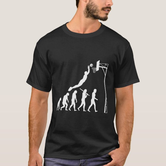Camiseta Evolução do basquete (Frente)