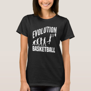 Camiseta Evolução Do Basquete Do Macaco Para O Burro