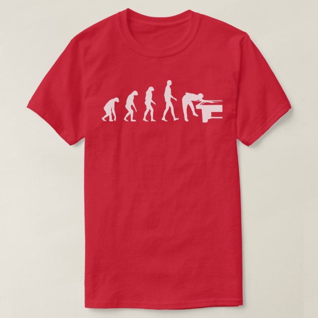 Camiseta Evolução do Billard (Frente do Design)