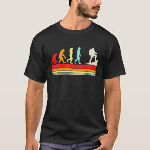 Camiseta Evolução do Caminhar Retro Design Divertido para M