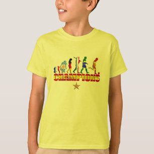Camiseta Evolução do campeão espanhol do mundo da espanh