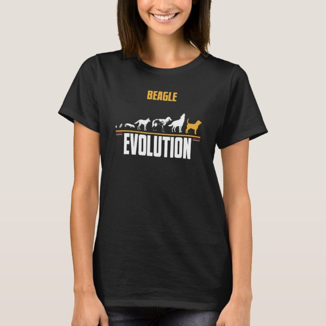 Camiseta Evolução do Cão-Beagle (Frente)