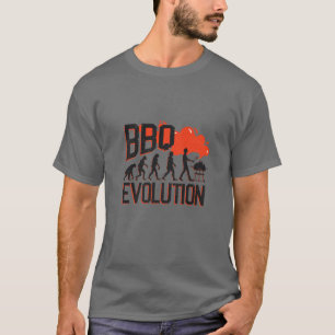 Camiseta Evolução do churrasco   Piada Engraçada de Churras