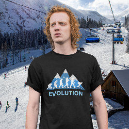 Camiseta Evolução do esqui