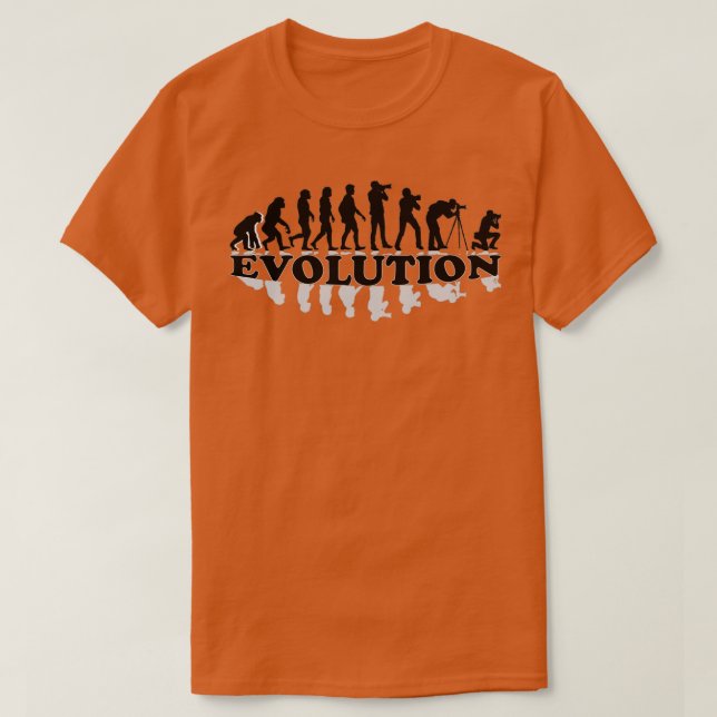 Camiseta Evolução do Fotógrafo (Frente do Design)