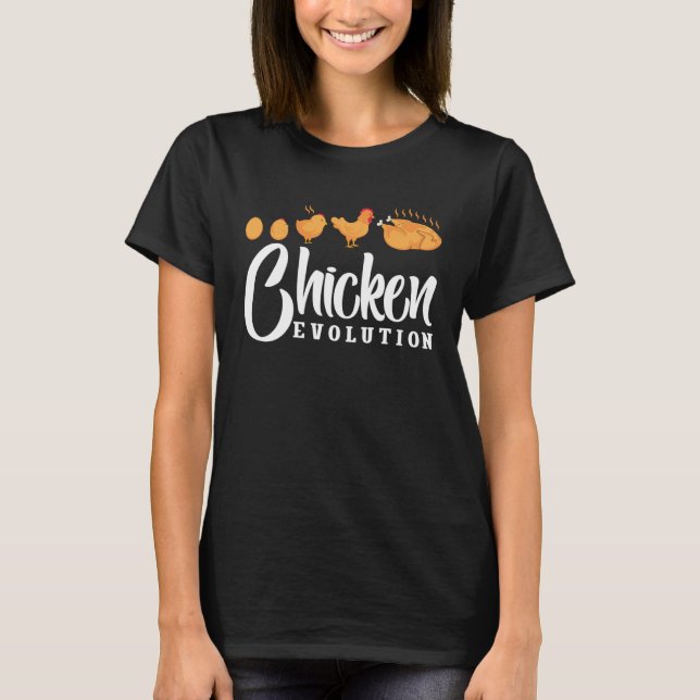 Camiseta Evolução do frango (Frente)