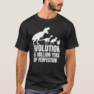 Camiseta Evolução do Frango Fazendeiro Dinossauro T-Rex Gal