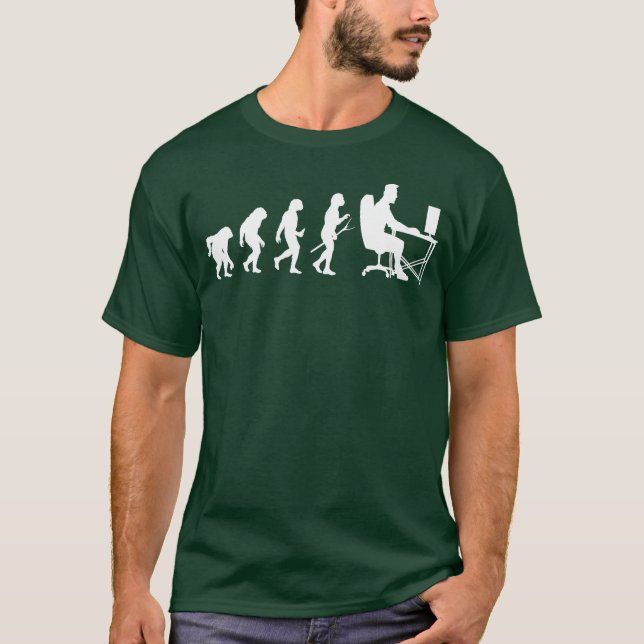 Camiseta Evolução do Gamer Presente engraçado de jogos (Frente)