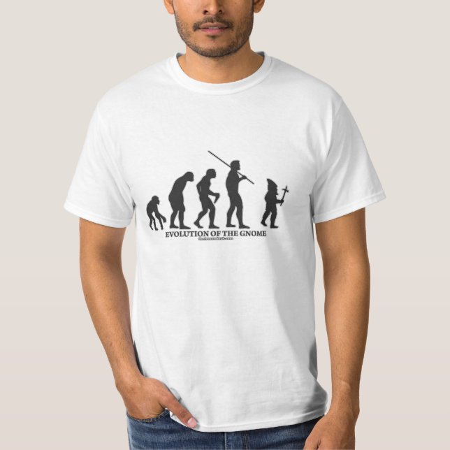 Camiseta Evolução do gnomo (Frente)