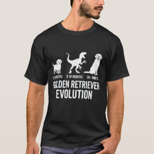 Camiseta Evolução do Golden Retriever Mãe Pai Golden Retr